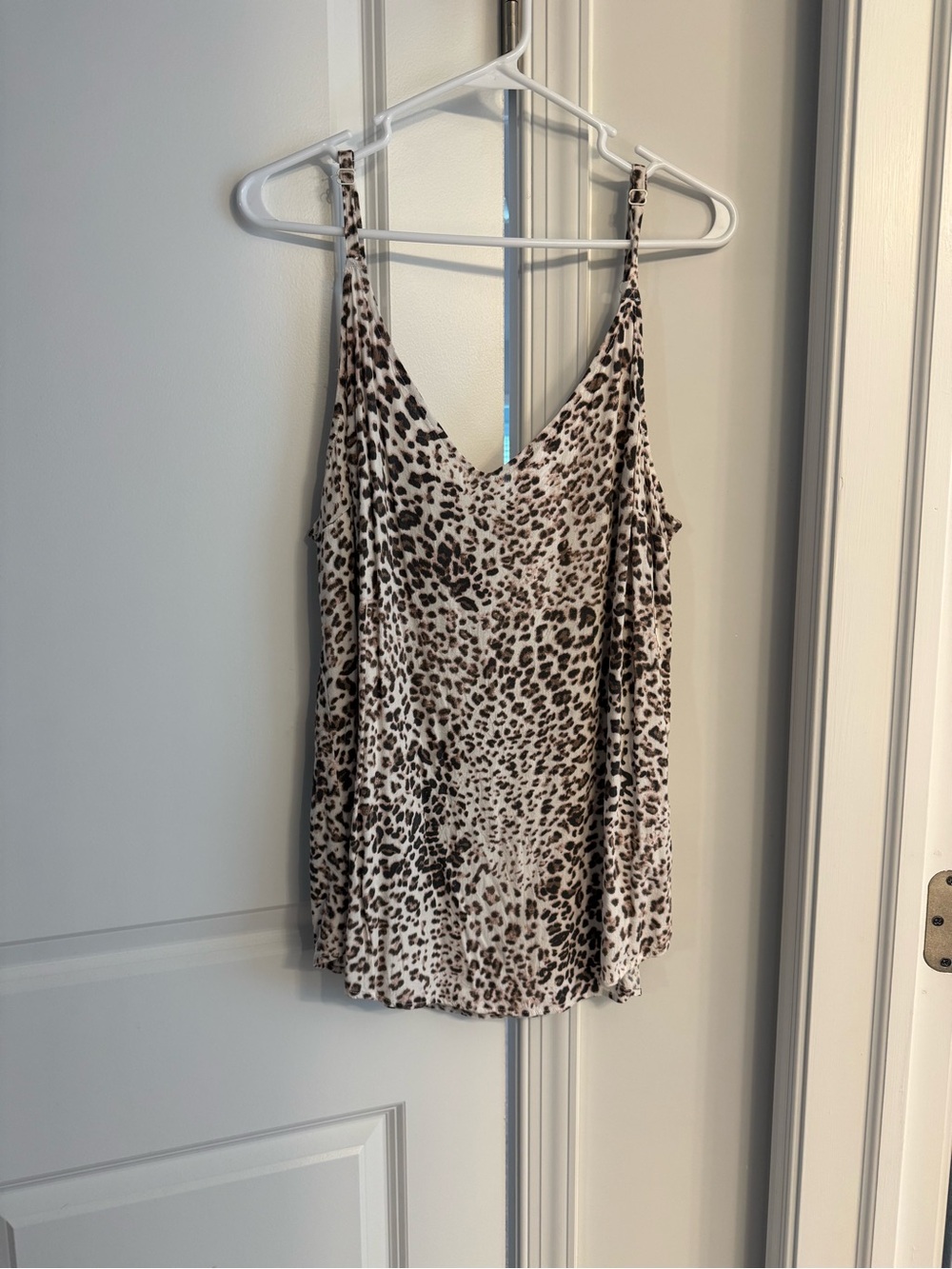torrid Leopard Print V-Neck Cami - Beige and Black